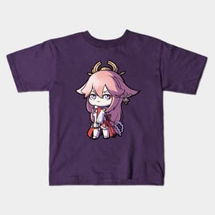 Chibi Yae - Genshin Impact Kids T-Shirt